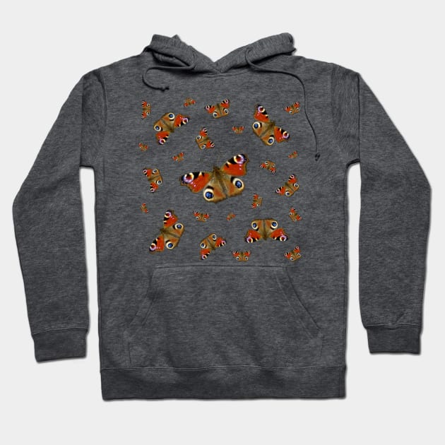 Peacock Butterfly design art work Hoodie by Simon-dell